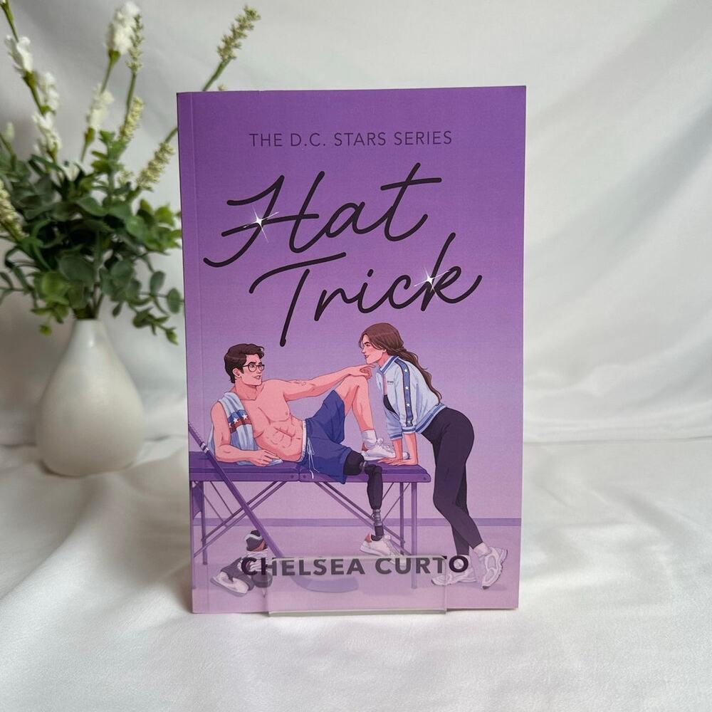 Hat Trick Chelsea Curto OOP Original Indie Paperback DC Stars Hockey Romance NEW